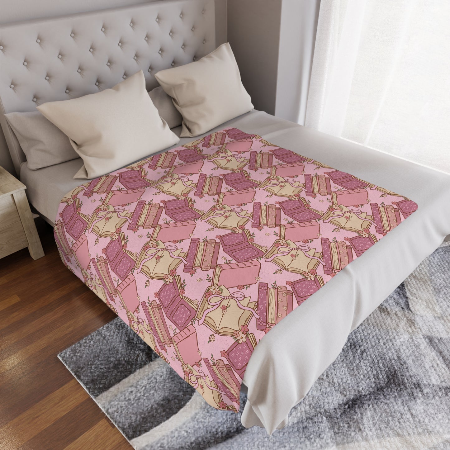 Coquette Bookish Minky Blanket