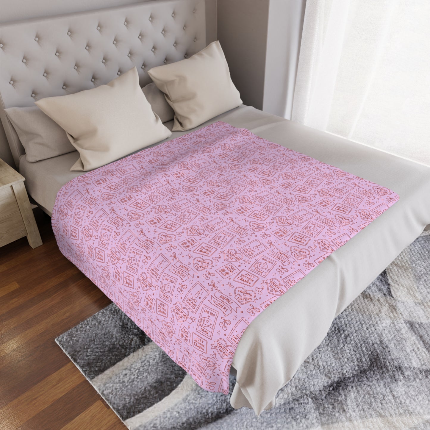 Book Tropes Minky Blanket