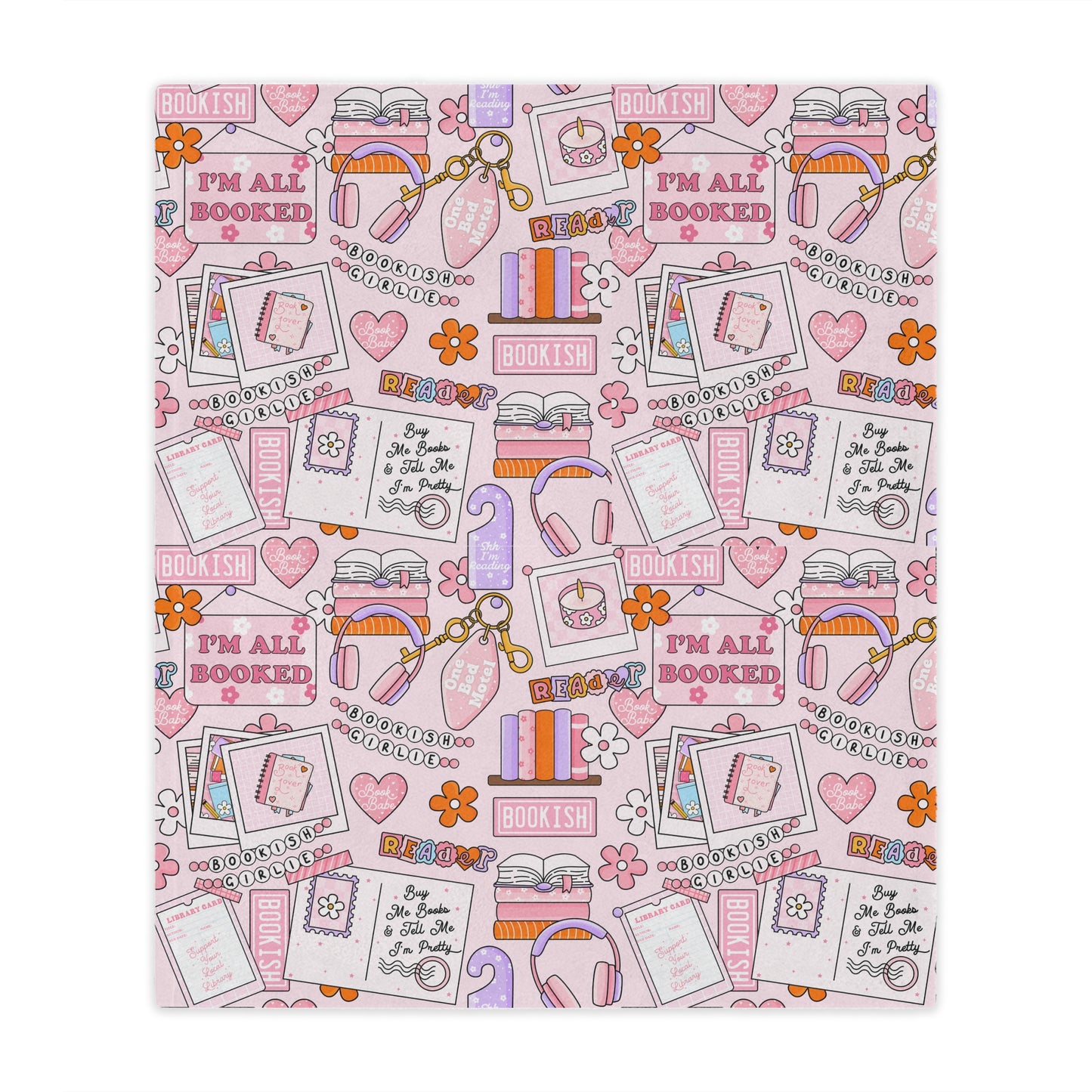 Bookish Girlie Minky Blanket