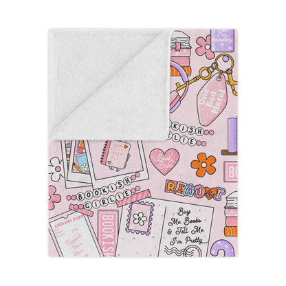 Bookish Girlie Minky Blanket