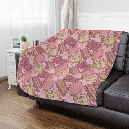 Coquette Bookish Minky Blanket