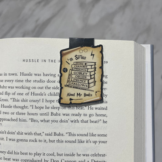 I'm Sirius About My Books Magnetic Bookmark