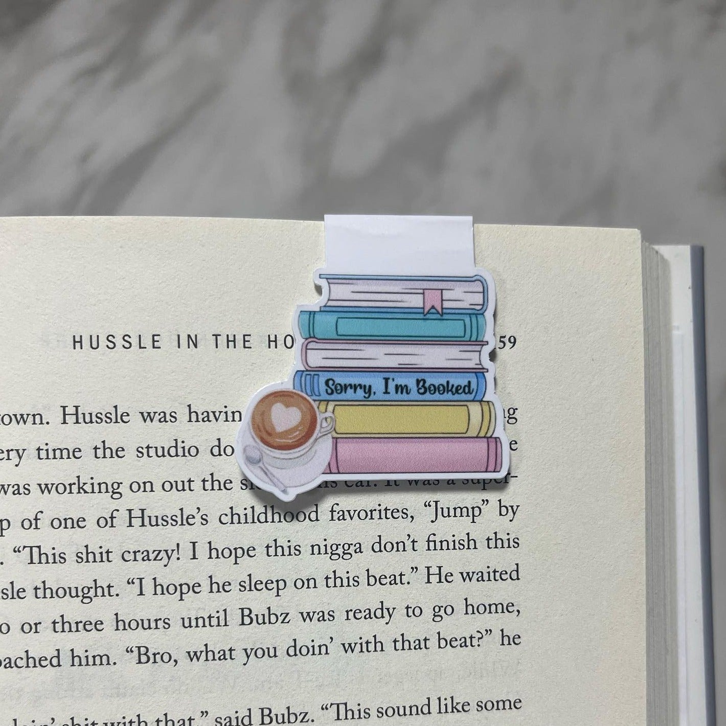 Sorry, I'm Booked Magnetic Bookmark